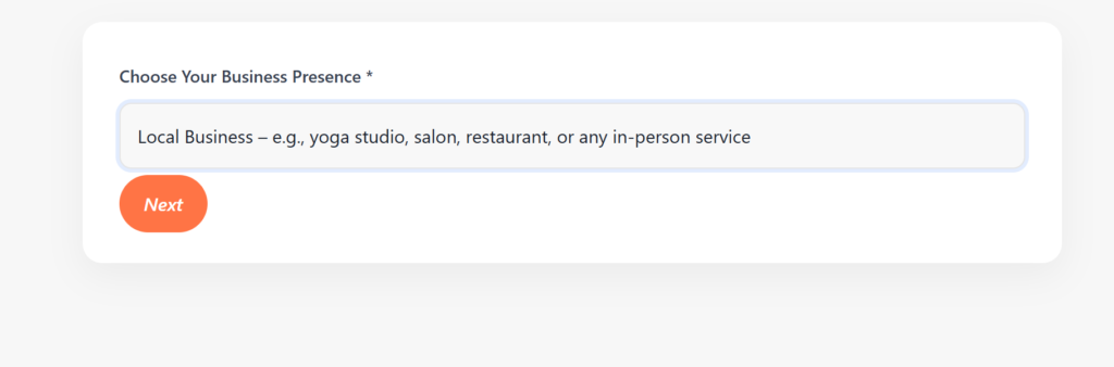Choose Your Business Presence